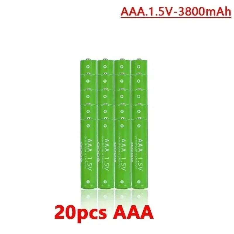 1.5V Rechargeable AA AAA 4.8-3.8Ah Battery For Torch Toys Clock MP3 Player Replace Ni-Mh Battery Delivery within 15-25 days