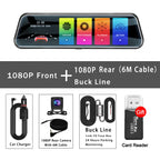 Mirror Camera for Car Touch Screen Video Recorder Rearview mirror Dash Cam Front and Rear Camera Mirror DVR Black Box