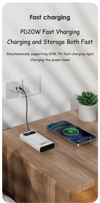 VIVO 120W Power Bank Super Fast Charging 200000mAh Large Capacity Portable External Battery For Mobile Power Bank For IPhone