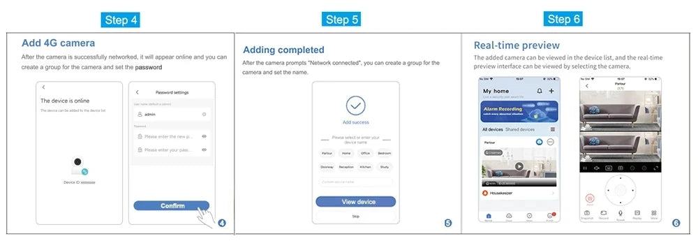 6K 15MP 4G SIM Solar Camera Outdoor 3 Lens 3 Screen Surveillance CCTV PTZ Human Detect Auto Tracking Solar Security Camera V380