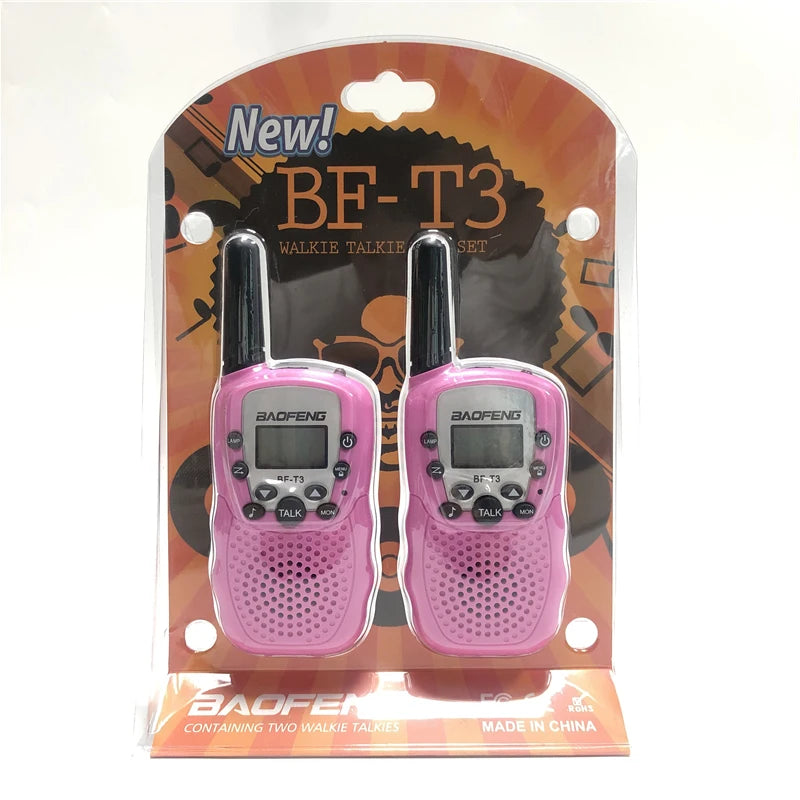 2PCS Baofeng BF-T3 Mini Walkie Talkie Children Toy Gift Kids Amateur Radio UHF 22 Channels Handheld Two Way Radio For Boys Girls