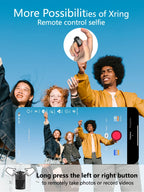 Ring Mouse Rechargeable Mini Light Weight Bluetooth 2.4G Dual-mode Wide Compatible Remote Control Selfie Scan Short Video Speech