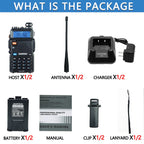 1/2PCS Baofeng UV 5R 5W 8W Walkie Talkie Ham CB Radio Long Range Dual Band VHF UHF FM Transceiver Two Way Radio UV5R K5 Plus
