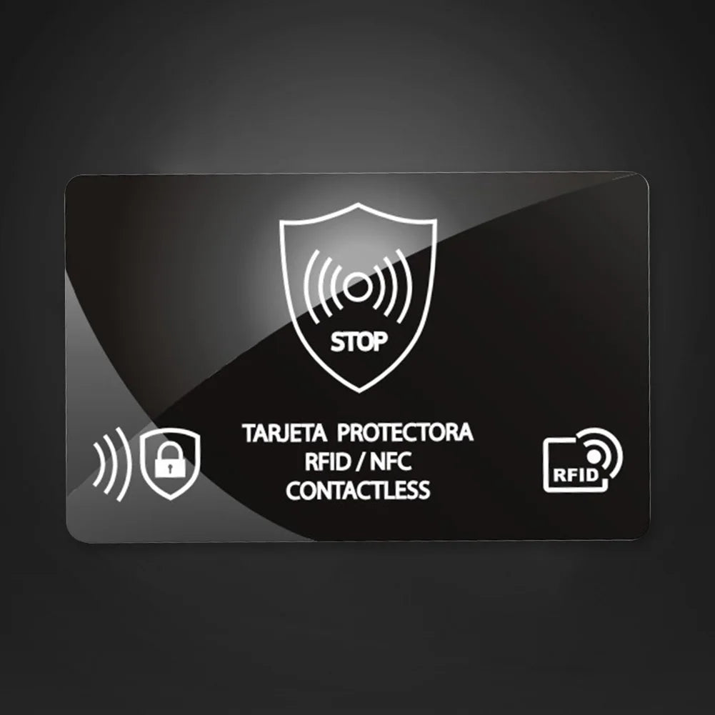 5Pcs RFID Blocking Card NFC Signal Blocking Security Debit Credit Card Passport Protector Blocker Portable Credit Card Protector