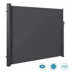 Retractable Side Awning, UV 50+ Full Aluminum Rust-Proof Patio Sunshine Screen, 280 g Thicken Privacy Divider & Wind Screen