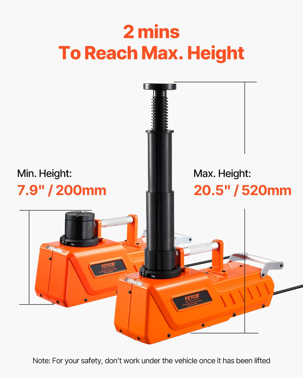 SucceBuy Electric Car Jack 15T Adjustable Electric Scissor Jack 12V Dual-Powered Tire Changer with LED Light for Sedan SUV Truck