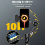 AOCHUAN Smart XPro Ai 3 Axis Smartphone Gimbal Stabilizer For iPhone And Android Smartphone Gimbal No app required to track face