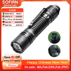 Sofirn SC28 Powerful Light Tactical XHP50B HD Rechargeable Flashlight 2800 Lumens Lantern EDC Torch IPX8 for Hunting Fishing