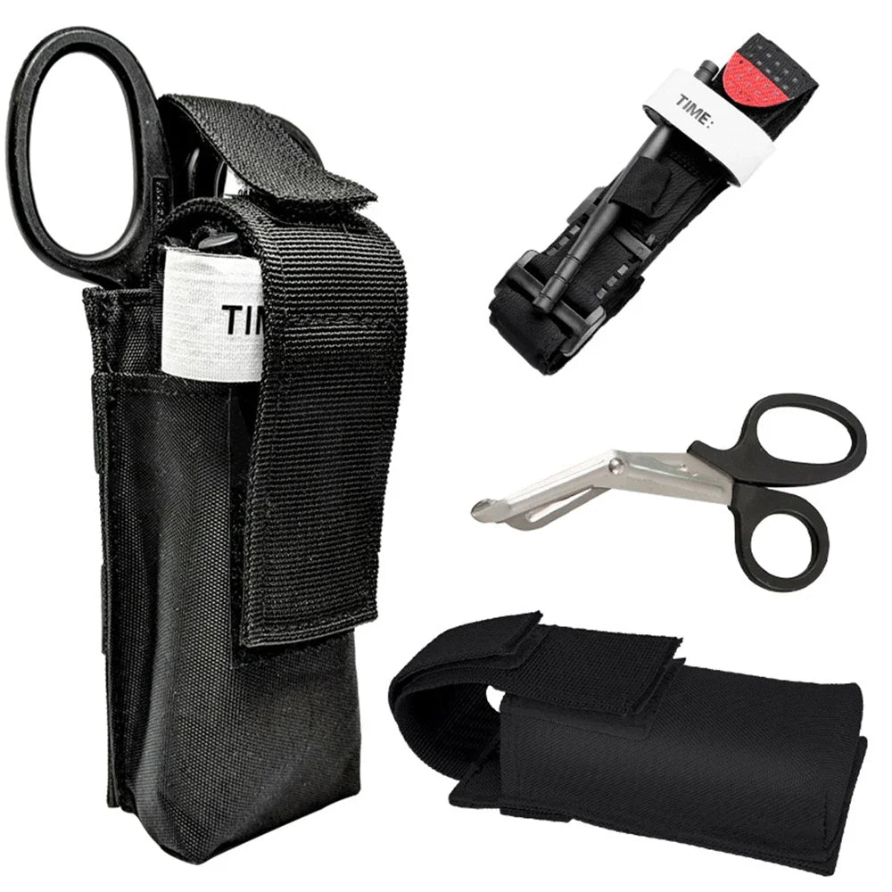 Horizontal Tourniquet Pouch Holder Molle Medical Large Scissors Bag Outdoor Sports Accessories Small Hanging Package
