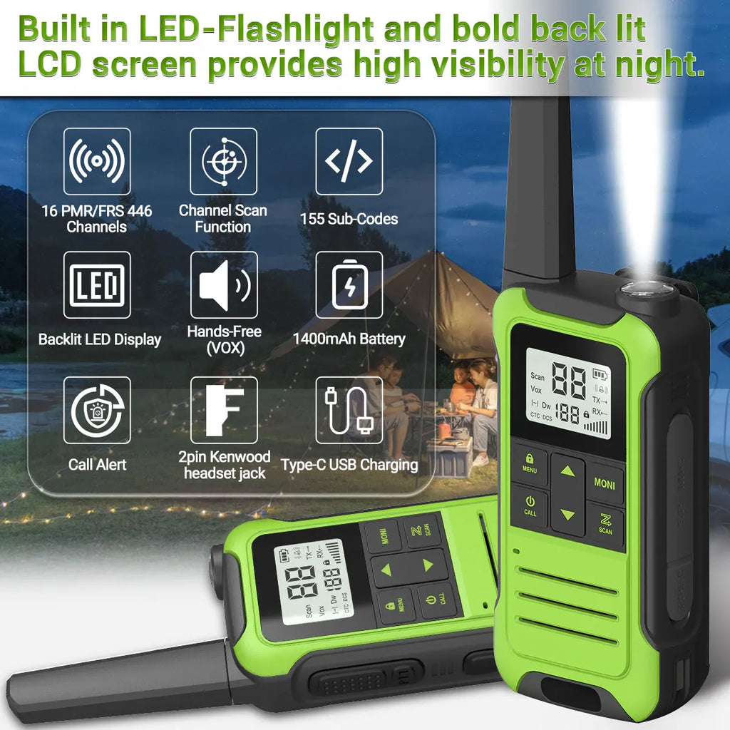 2pcs Baofeng F22 Mini Walkie Talkie PMR Communication Radio Profesional Walkie Talkies Ham Radio Transceiver For Restaurants