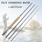 Mavllos Sneak Fishing Fly Rod 6.5ftT 8ft 9ft  Cork Handle Light Lake River 40T Carbon Fiber Fly Rod For Trout and Bass