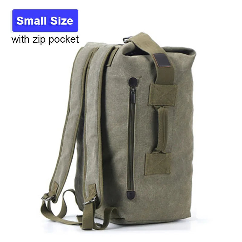 Outdoor Travel Bag Backpack Man Light weight Canvas Bucket Shoulder Bags
