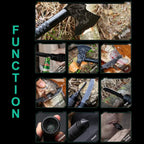 Tactical Folding Survival Axe w/Hammer & Nylon Sheath, Multifunctional Camping Hatchet for Hiking/Hunting/Outdoor Survival Gear