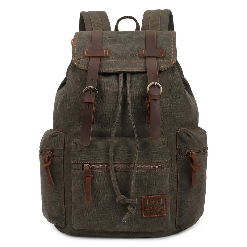 Vintage Canvas Backpack Unisex Trendy Practical Classic Canvas Durable