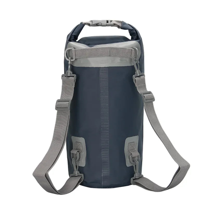 5/10/15/20/30L Waterproof Dry Bags PVC Folating Backpack For Kayaking Boating Swimming Rafting Beach Outdoor Sports Bag