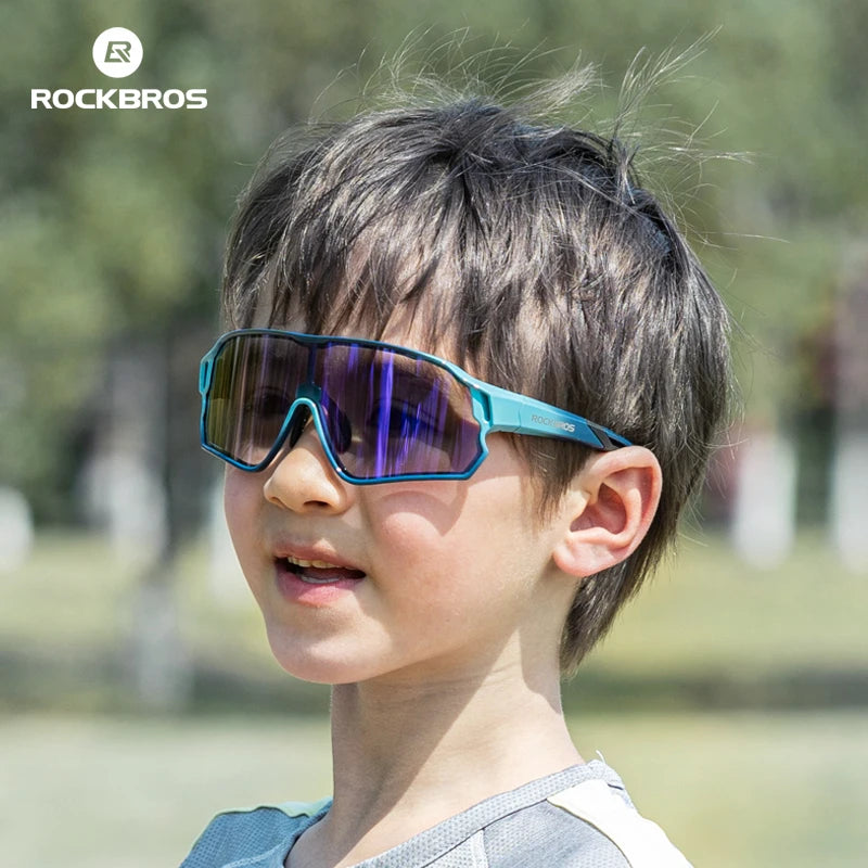 ROCKBROS Sunglasses Kids Girls Boys Polarized/Photochromic Goggles Children Glasses UV Protection Eyeglasses Eyewear