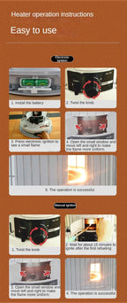 Heater Air Heating Machine Household Petroleum Heizung Outdoor Heater SHC-23K Automatic Flameout Safety Device