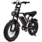 S8 Electric Bike for Adult, 1000W 20" Fat Tire 48V 17.5AH Removable Battery, Max 35-70 Miles Electric Motorcycle