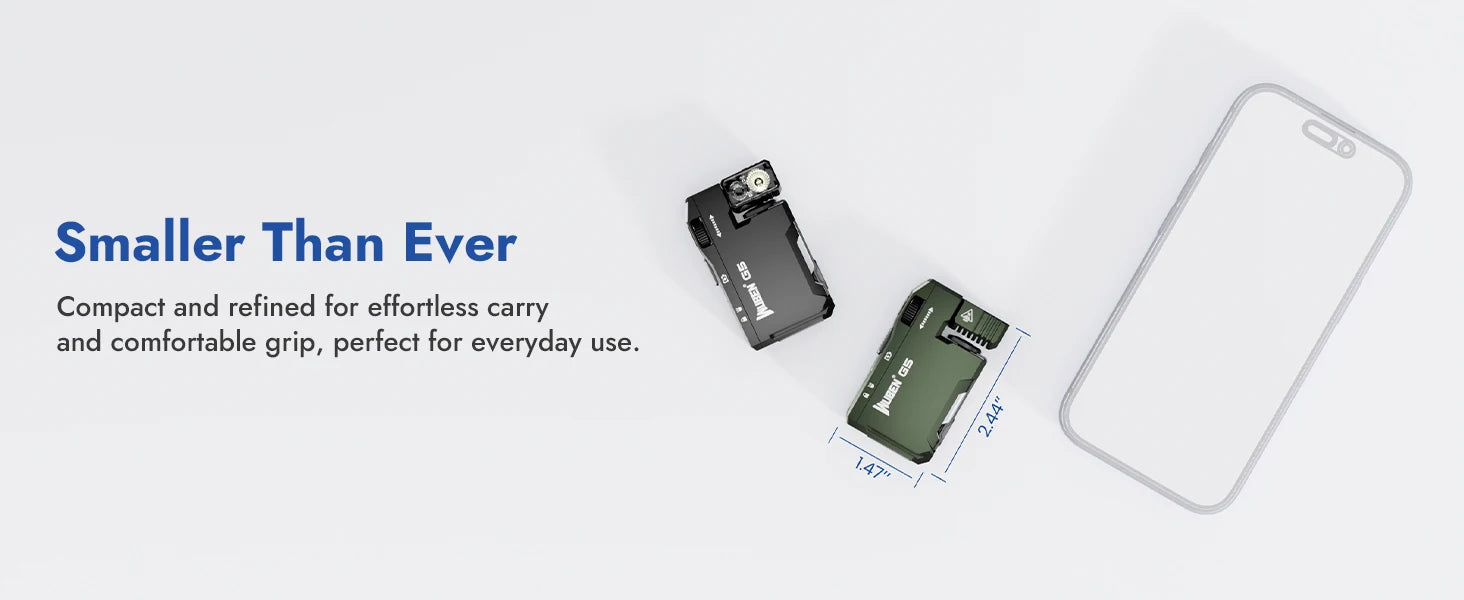 WUBEN G5 Rechargeable EDC Flashlight, 400 Lumens Dual Light Sources Mini Flashlight with RGB Light, Portable Pocket Flashlights