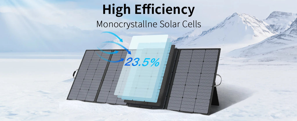 MHPOWOS Portable Solar Panel for Power Stations, 31V Solar Charger 400W Outdoor emergency backup power supply for RV Camping