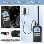 ABBREE AR-25M Marine Radio Transceiver IP67 Floating Waterproof Handheld VHF Walkie Talkie Amateur NOAA Two Way Radio For Fish