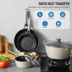 Induction Cookware Nonstick, 10-Piece,
