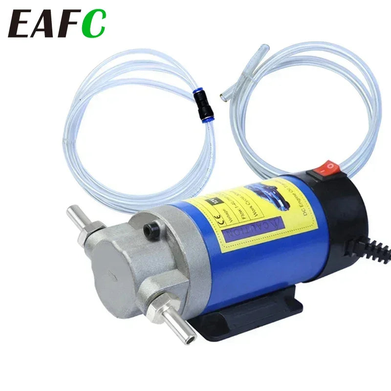 12V Oil Pump Convenient 1-4L/min Oil Pump Electric Oil Suction Oil Change Pump Rainbow Car Motorcycle Tool
