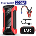 2000A/1200A Car Jump Starter Power Bank Starting Device Portable Car Battery Emergency Booster for 12V Vehicles Small Trucks