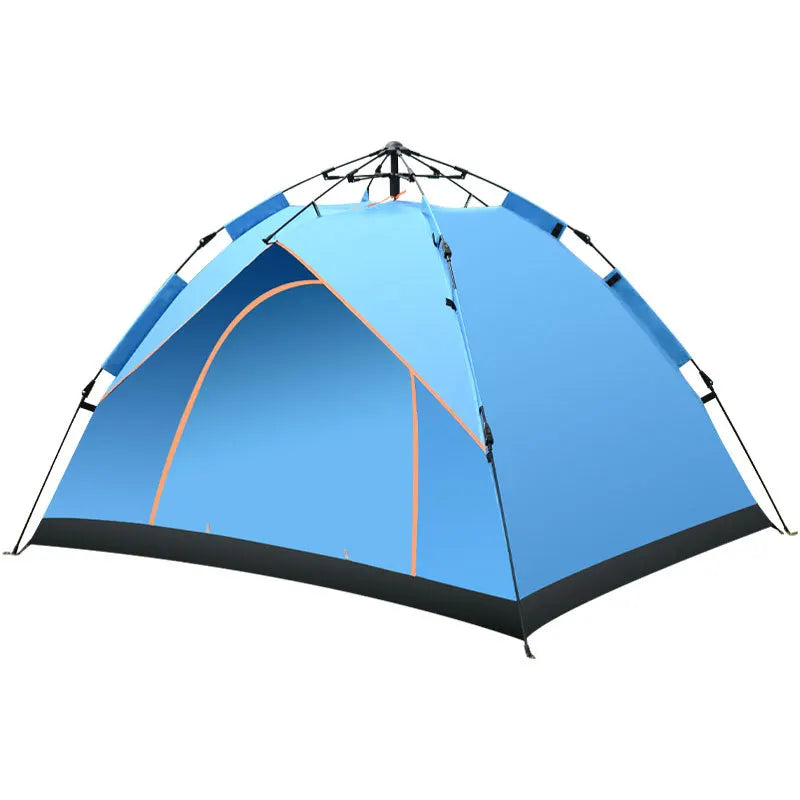 Fully Automatic 3-4 people Double-Layer Beach Camping Tent - Complete Portable Outdoor Family Camping Gear Set