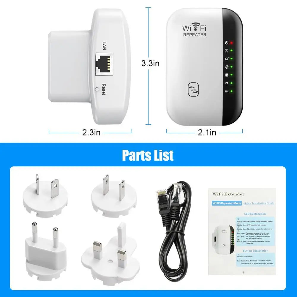Wireless Wifi Repeater Wi-Fi Range Extender Router Wi Fi Signal Amplifier 300Mbps WiFi Booster 2.4G Wi Fi Reapeter Access Point