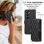 Crossbody Lanyard Leather Phone Case for Samsung Galaxy Z Fold 7 6 5 4 3 Fold5 Fold4 Fold6 5G Wallet with Card Holder Slot Cover