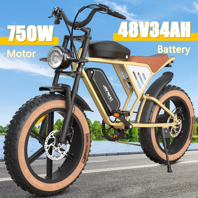 Ebike X70 750W 30MPH Remote Electric Bike Factory 48v34ah Dual Battery Rear Wheel Hub Motor Down Tube Battery Popular Bicycle