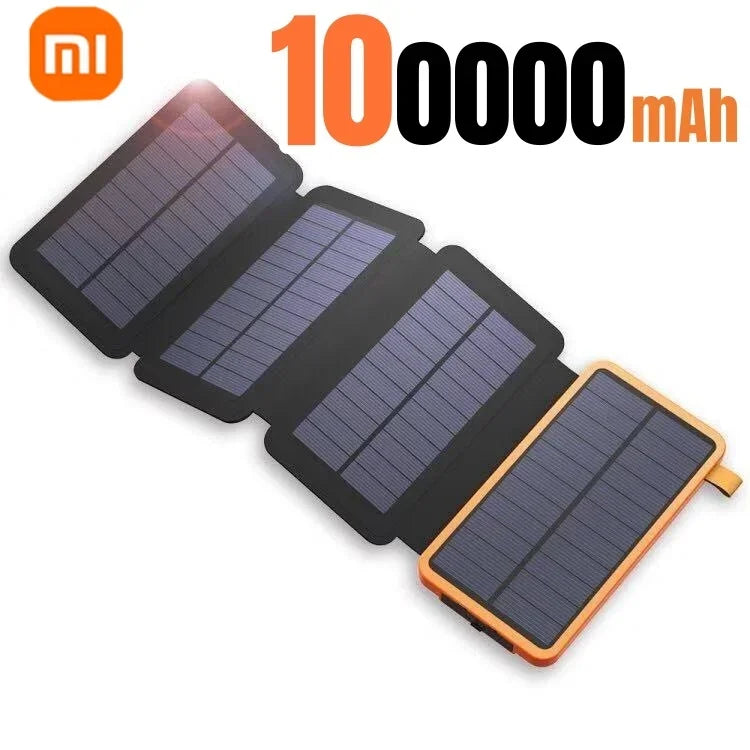 Xiaomi 200000mAH Solar Power Bank Folding Solar Panels 5V 2A USB Output Portable Outdoor Camping Sun Power For IPhone Android