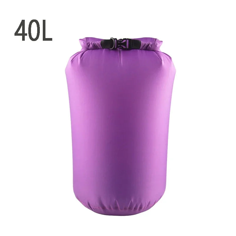 8L/25L/40L/70L/75L Waterproof Dry Bag Ultra Lightweight Airtight Bags Roll Top Drybags for Camping Kayaking Swimming Rafting