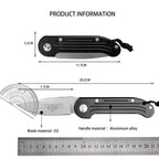 Micro Folding 135 Pocket Knife 8CR13 Blade Aluminium Alloy Handle Wilderness Camping Survial Knife EDC Tools Gift Knives for Men