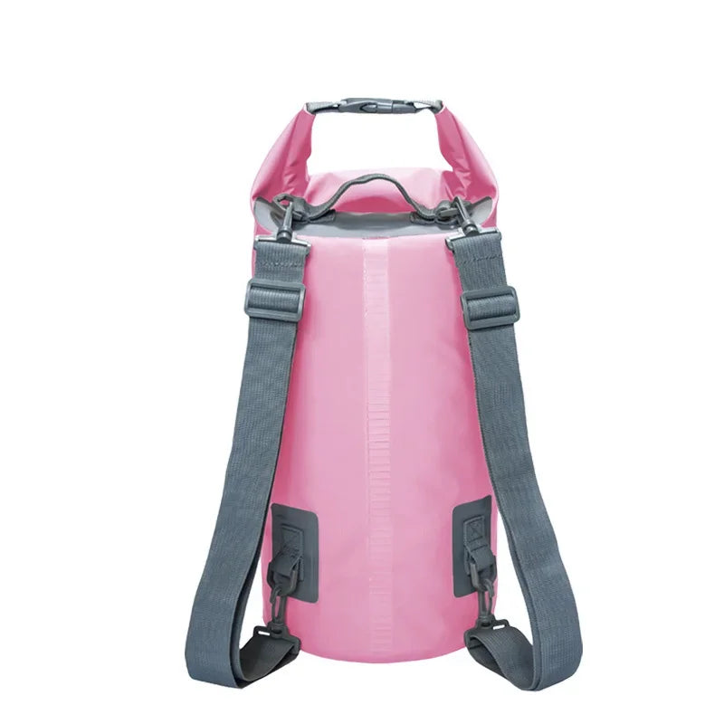 5/10/15/20/30L Waterproof Dry Bags PVC Folating Backpack For Kayaking Boating Swimming Rafting Beach Outdoor Sports Bag