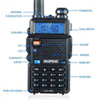 1/2PCS Baofeng UV 5R 5W 8W Walkie Talkie Ham CB Radio Long Range Dual Band VHF UHF FM Transceiver Two Way Radio UV5R K5 Plus