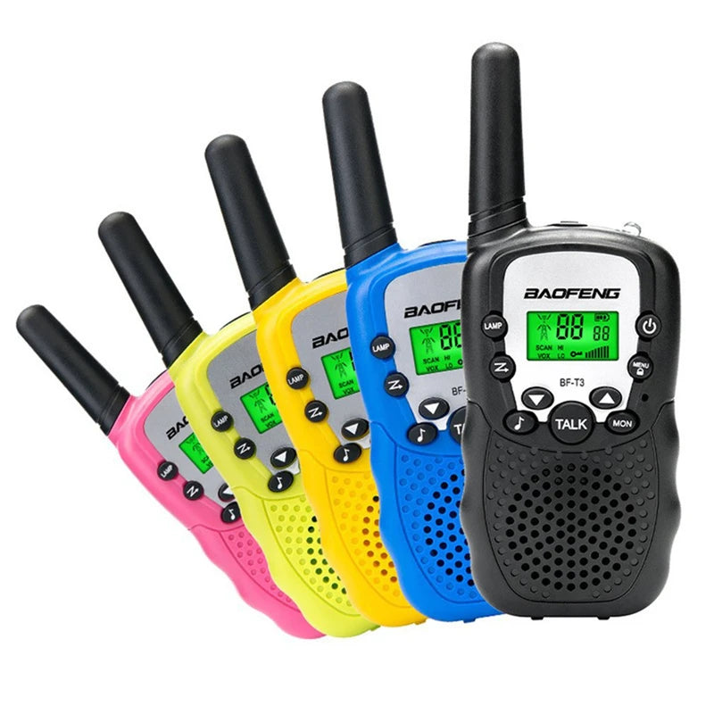 2PCS Baofeng BF-T3 Mini Walkie Talkie Children Toy Gift Kids Amateur Radio UHF 22 Channels Handheld Two Way Radio For Boys Girls