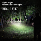 Sofirn SC18 1800lm EDC Flashlight USB C Rechargeable SST40 LED 18650 Torch TIR Optics Lens Lantern with Power Indicator
