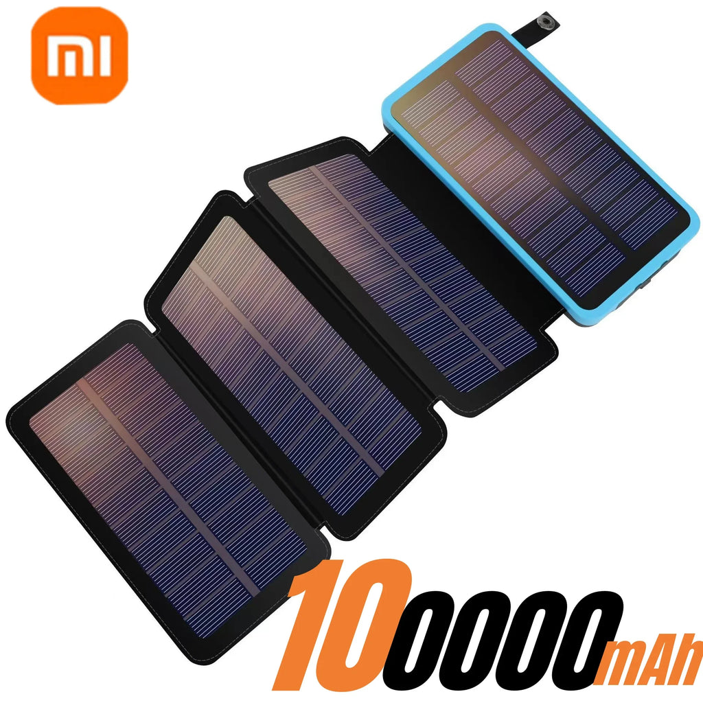 Xiaomi 200000mAH Solar Power Bank Folding Solar Panels 5V 2A USB Output Portable Outdoor Camping Sun Power For IPhone Android