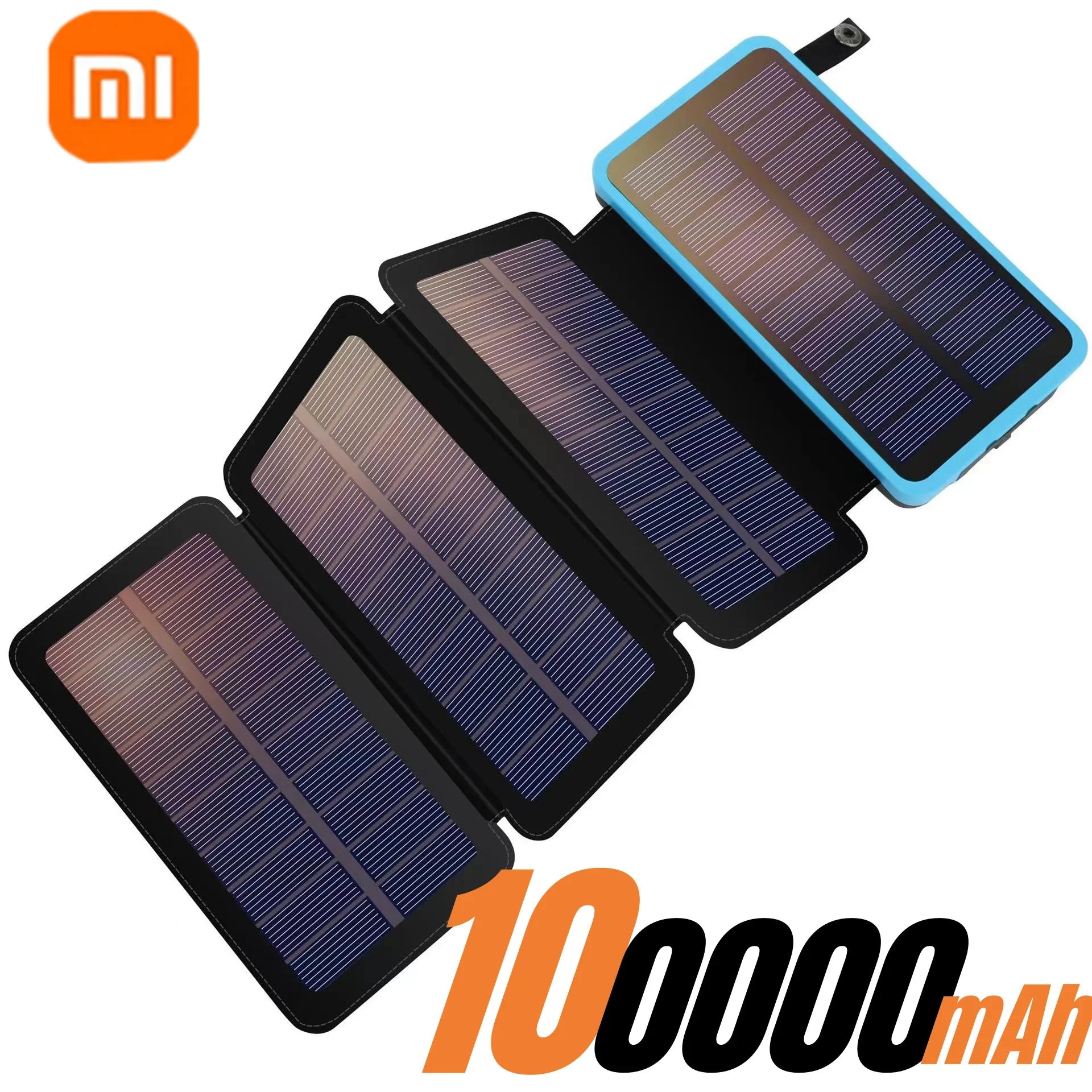 Xiaomi 200000mAH Solar Power Bank Folding Solar Panels 5V 2A USB Output Portable Outdoor Camping Sun Power For IPhone Android