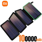 Xiaomi 200000mAH Solar Power Bank Folding Solar Panels 5V 2A USB Output Portable Outdoor Camping Sun Power For IPhone Android
