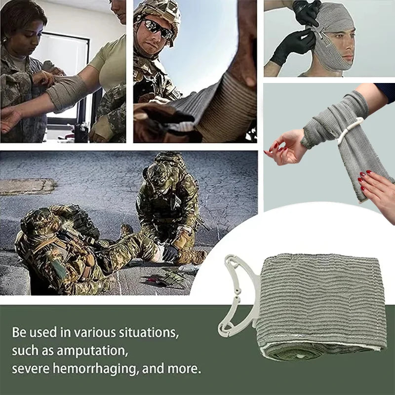 4inch Rhino Rescue lsraeli Bandage WoundDressing Emergency Compression forBattle Dressing First Aid lFAK TraumaMilitary