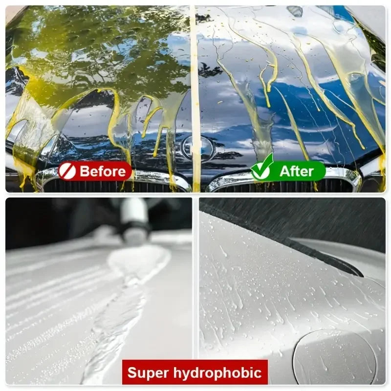 Automotive 3-in-1 ceramic coating spray - advanced nano polishing, hydrophobic layer, high gloss, protection and beautification,