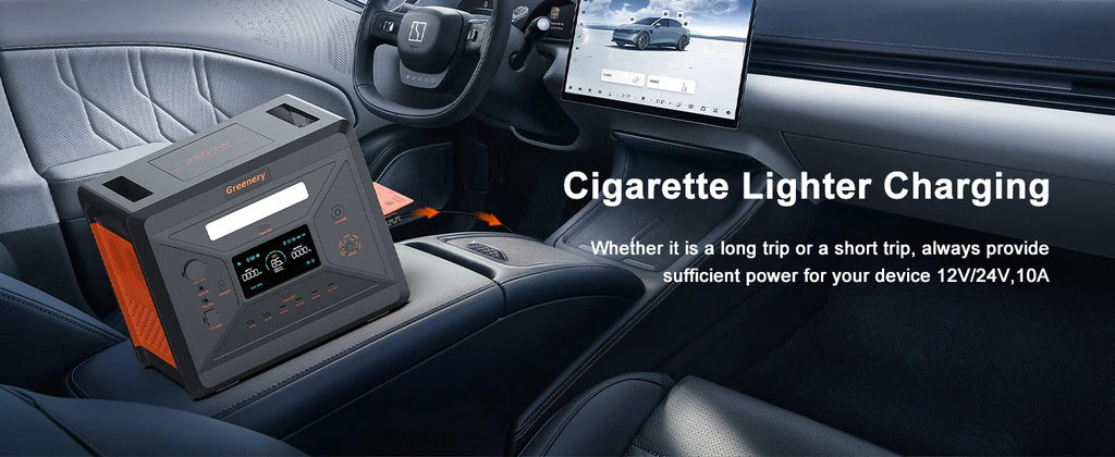 Greenery Portable Power Station 2500W/2304Wh Large Capacity Solar Generator with Cart Fast Charging Emergency Power for Backup