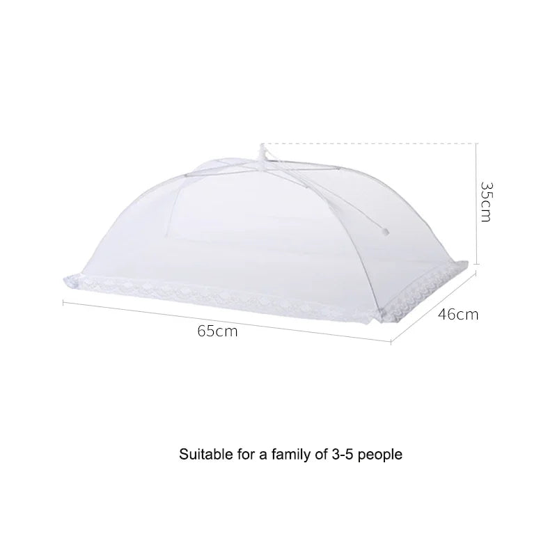 SHIMOYAMA Kitchen Food Cover Foldable Anti Fly Mosquito Mesh Cover Picnic Dinner Table Umbrella Style Tent Cover Kitchen Gadgets