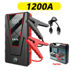 Hot 2000A/1200A Portable Car Jump Starter Power Bank Car Booster Charger 12V Starting Device Petrol Diesel Car Emergency Booster