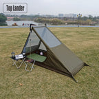 Airy Mesh Tent 1 Person Ultralight Tent Quick Setup Backpacking Shelter Breathable Mosquito Proof for Camping and Trekking