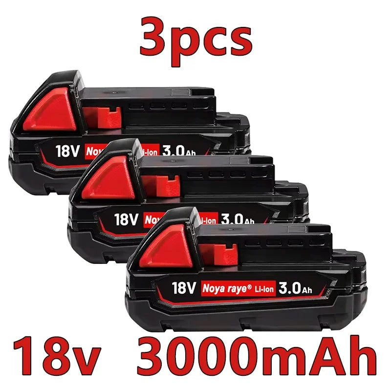 For Milwaukee 18V/ 3Ah 5Ah 6Ah 18650 Lithium Replacement Battery For Milwaukee 48-11-1860 48-11-1850 48-11-1840 Tool Battery