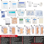 The new Trauma kit, containing 135 medical supplies, is compact and suitable for car, home, camping, hiking, exploring, college